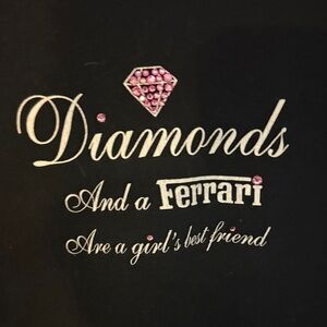 Black Shirt with Pink Accents